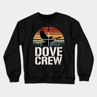 Vintage Sunset Dove Crew Matching Dove Hunting Trip Crewneck Sweatshirt